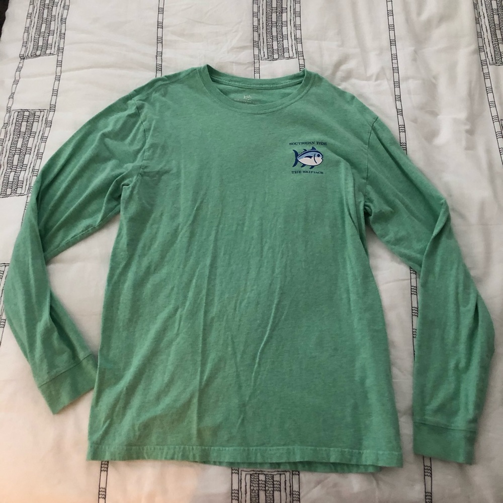 Green long sleeve southern tide shirt